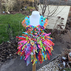 Tutu-jurk Nixie the Candy Fairy - kostuum, verkleden, verjaardagsfeest, kerstmis, halloween, elfenparade, carnaval, mardi Gras