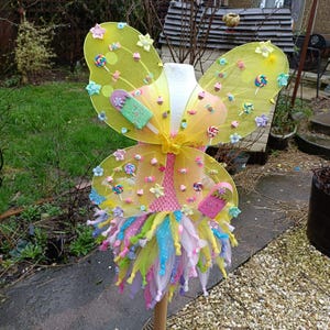 Candy Fairy Costume Wings: Pastel Lollipops, Sweets, Adult Child