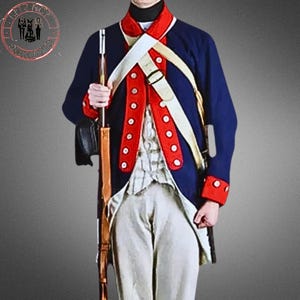17th Century Continental Army Coat – 1770s War Jacket Cosply – Colonial Frock Coat – American Revolution George Washington Spies Uniform