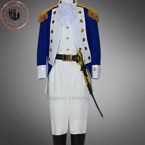 Alexander Hamilton Military Uniform – Revolutionary War Men&#39;s Costume – George Washington & Marquis Colonial Outfit – Best for Events