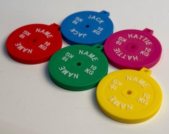 Personalised Gym Plate Keyrings