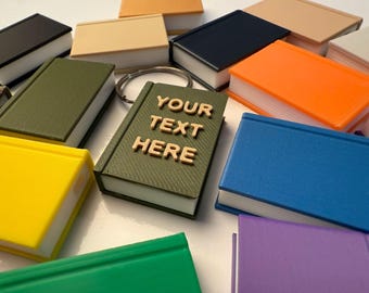 Personalised Book Keyring