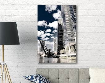 Canvas Art - Ready to Hang - Chicago from the Chicago River