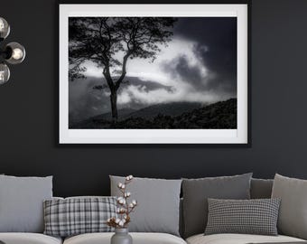 Archival Print - Stormy Sky, Shenandoah National Park, Virginia, Usa