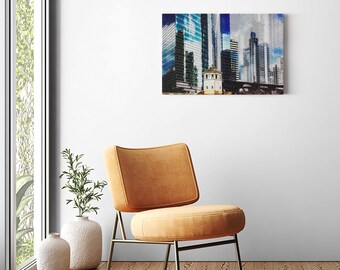 Canvas - Ready To Hang - Chicago - Michigan Avenue - Photo Art By Anna Miller