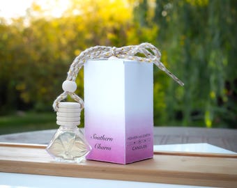 Car Fragrance Diffuser Glass Bottle - Southern Charm – Scented Luxury for Any Car