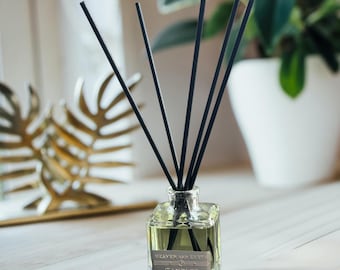 Agave and Jade Reed Diffuser – Desert Blooms, Rainwater, Green Leaves Home Fragrance