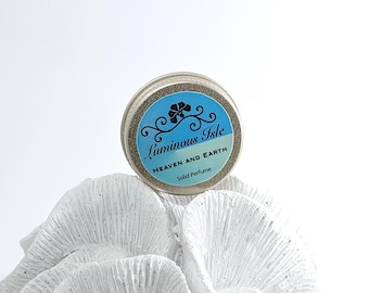 Luminous Isle - Solid Perfume – Fresh Floral Fragrance Beeswax Balm, Natural Fragrance  in Travel Tin