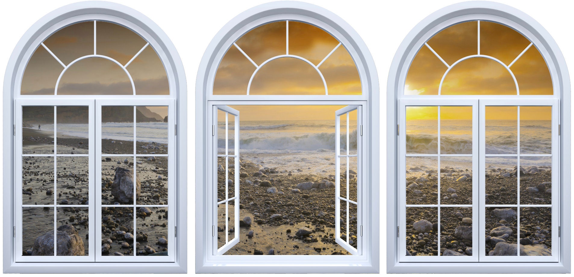 Fake Window View Self Adhesive Wallpaper Rockaway Beach - Etsy Fake Window View Self Adhesive Wallpaper Rockaway Beach - Etsy
