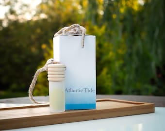 Car Fragrance Diffuser Glass Bottle - Atlantic Tide  – Scented Luxury for Any Car
