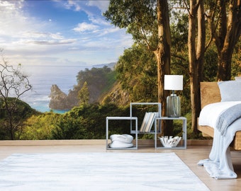 Big Sur Coast Wallpaper Mural, Peel and Stick Photo, Julia Pfeiffer Burns State Park