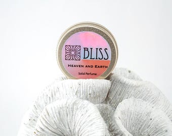 Solid Perfume - Bliss – Natural Beeswax Fragrance, Hand-Poured Balm Tin