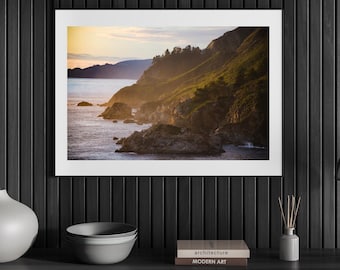 Photo Art by Anna Miller- Golden Haze, Big Sur, California