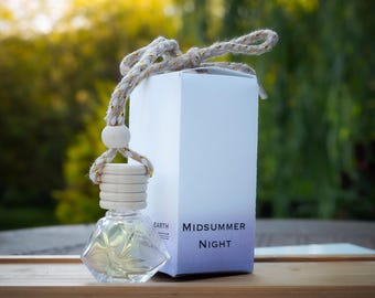 Car Fragrance Diffuser Glass Bottle - Midsummer Night – Scented Luxury for Any Car