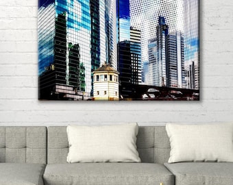 Canvas - Ready To Hang - Chicago - Michigan Avenue - Photo Art By Anna Miller