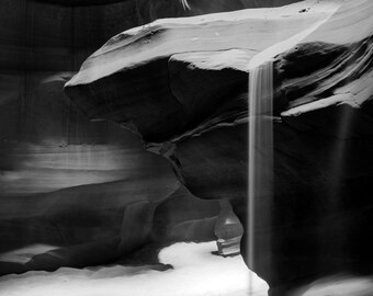 Photo Art by Anna Miller- Antelope Canyon- Arizona- black and white