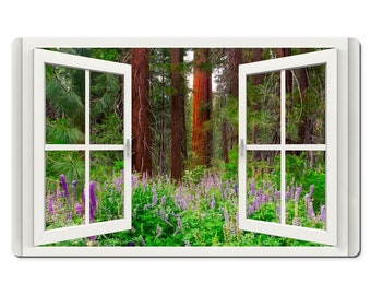 Mousepad XL - Extra Large 10x16 Desk Mat - Mariposa Grove With Lupines View, California