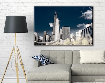 Canvas - Ready To Hang - Chicago Skyscrapers - Photo Art By Anna Miller