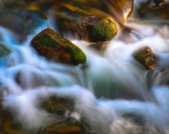 Photo Art by Anna Miller- Boulders in Mountain Creek- Smoky Mountains