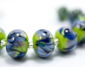 Watercolors-Lampwork Glass Bead Set