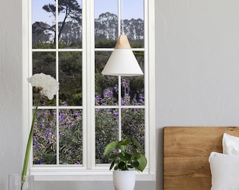 Cypress Trees Window View Wall Mural, Crissy Field San Francisco (24x36)