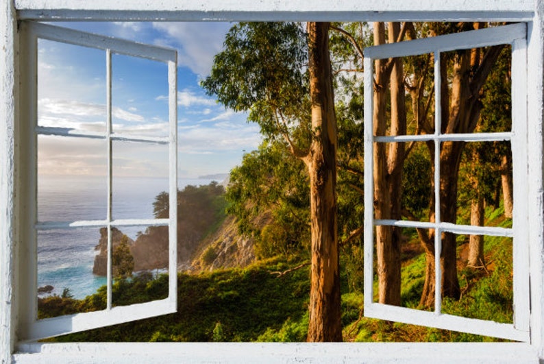 Wall mural window self adhesive California open window Etsy