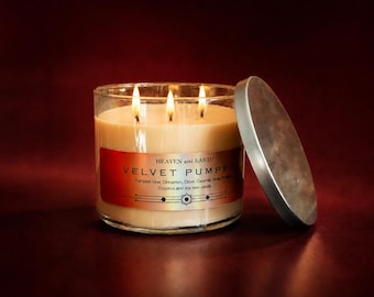 Velvet Pumpkin - Scented Luxury Fragrance Candle by Heaven and Earth