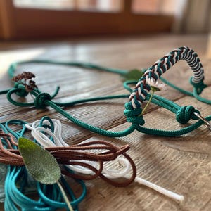 Knotted halter