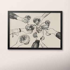 cheers print ,bar wall decor, cheers sign,cheers printable wall art, bar cart accessories, bar cart art, with friends,restaurant decoration