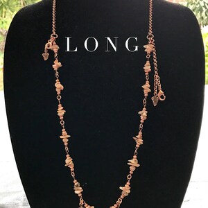 Wear me three ways Adjustable length sunstone and copper necklace, Perth Western Australia image 4