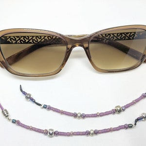 Pretty in Pink Eyeglasses Chain, Eyeglass Holder Necklace, Reading Glasses Chain, Eye glasses Strap, Glass Beads Cord,  Specs 26 inch