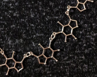 Caffeine Molecules Necklace