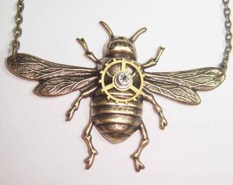 Hardware Bee Necklace