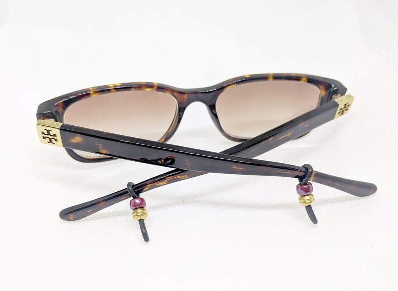 Wine Cranberry Red Gold Iris Eyeglasses Chain Grippers Reading Glasses Strap Eyeglass Holder Loop Necklace Parts Beading Supply 2 pairs