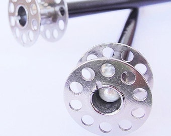 Cucire bobina e Pearl capelli bastoni - eco-friendly riproposto parti e bacchette di legno di cedro giapponese vintage nero.