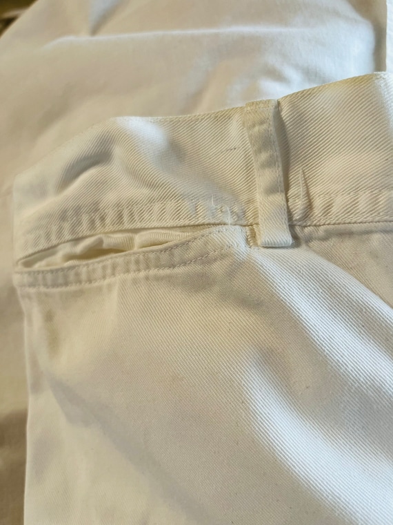 Genuine U.S. Navy White Cotton Sailor Pants/Inspe… - image 4