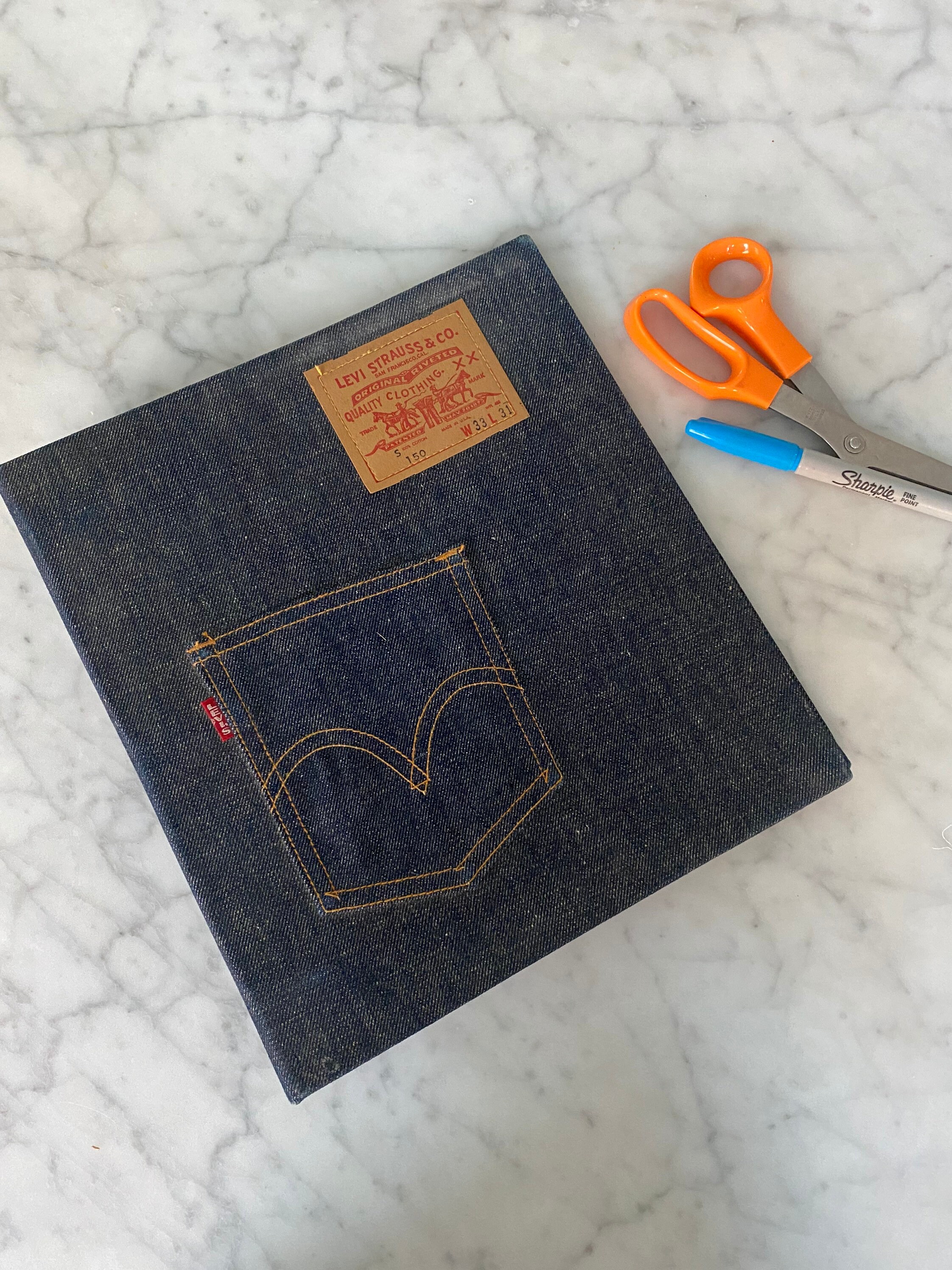 Vintage Levi Strauss Big E Denim Binder-reserved Do Not Buy