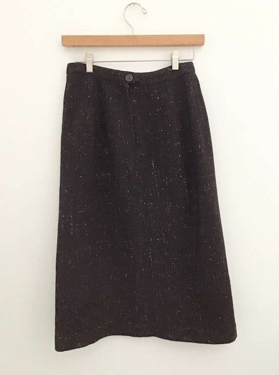 Vintage 1960s Wool “Confetti” Pencil Skirt - image 3