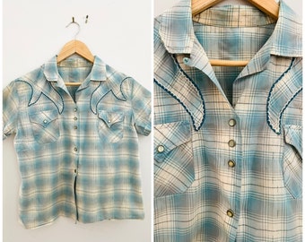 Vintage 1960s Cowboy Shirt