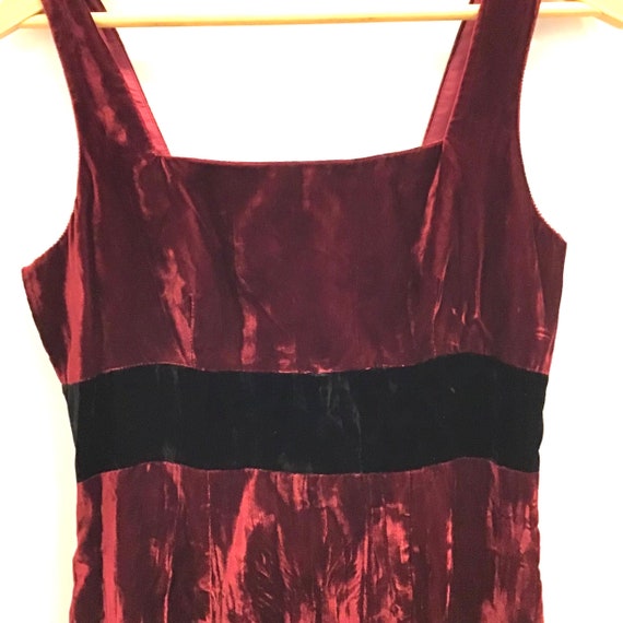 Vintage Bebe Velvet Mini Dress - image 3
