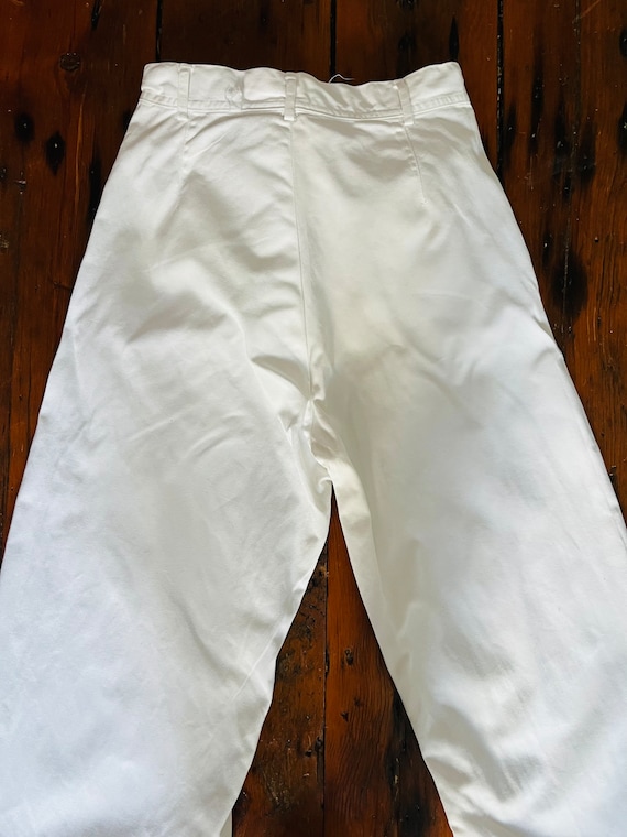 Genuine U.S. Navy White Cotton Sailor Pants/Inspe… - image 5