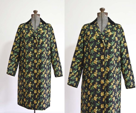 1960s Carnaby Flowered Coat