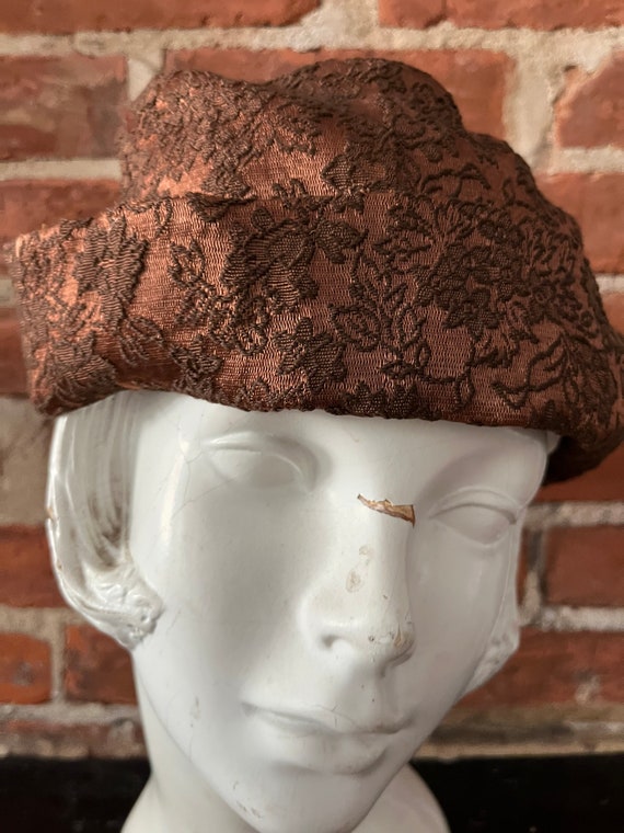 1950s Damask Turban - image 10