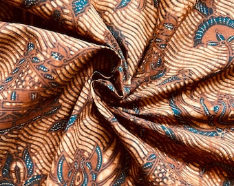 Vintage Indonesian Batik Fabric Panel
