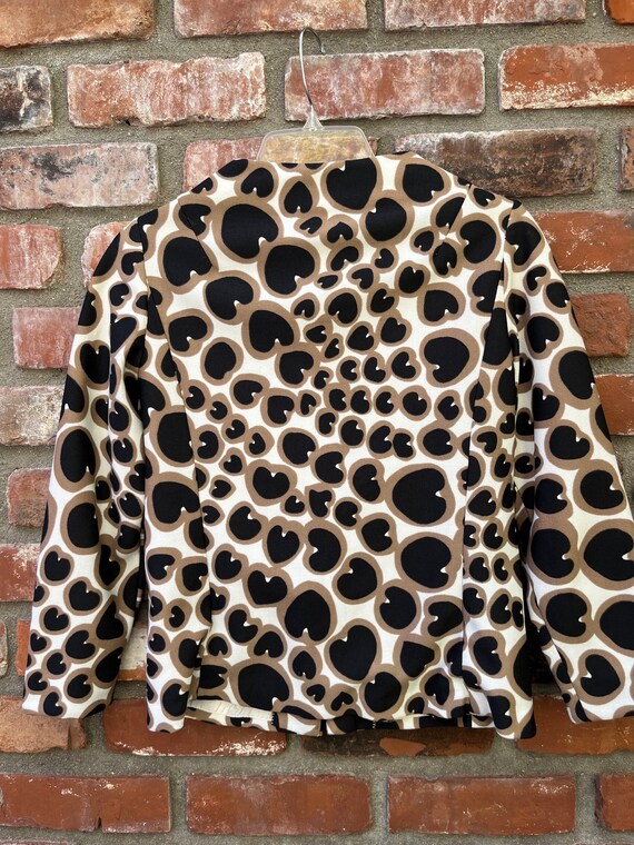 Mod 1980s Polyester Crop Jacket - image 6