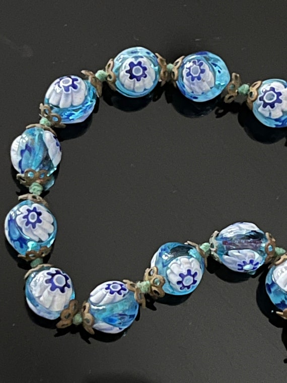 Vintage Murano Glass Bead Bracelet - image 2