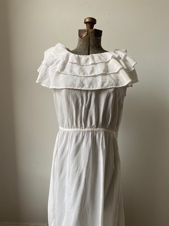 1940s 1950s Idyll Ruffled Dress - image 4