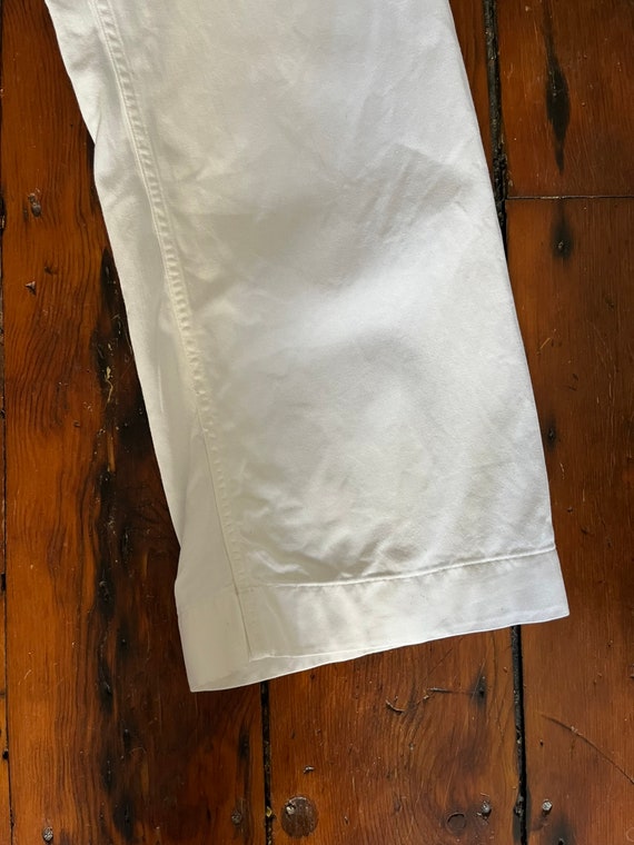 Genuine U.S. Navy White Cotton Sailor Pants/Inspe… - image 6