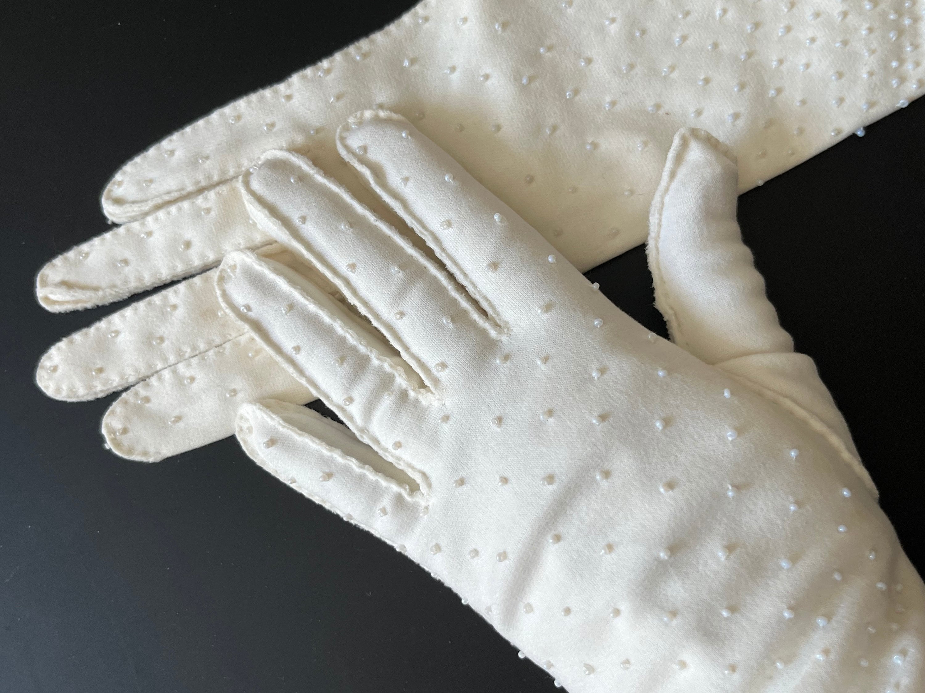 Vintage shop white gloves