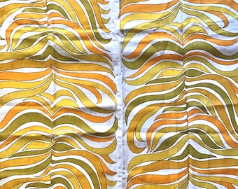 Mod Screen Print Linen Curtain/Wall Hanging/Fabric
